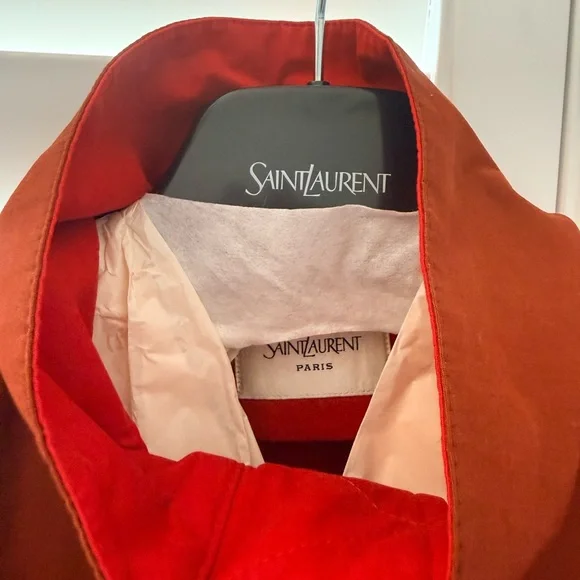 SAINT LAURENT JACKET IN COTTON COGNAC - Picture 13 of 17